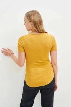 Itana Dream Rib Tee - Chai -NovaWear Shop 0018 Short Sleeve Itana Chai 1334 web 4a6da666 a099 4383 b7e1 9d1b3b7b487f