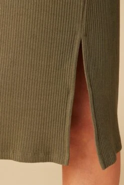 Vindy Paris Rib Skirt - Calla Green -NovaWear Shop 0054 Vindy Calla Green 5