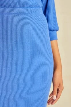 Vindy Paris Rib Skirt - Lapis -NovaWear Shop 0054 Vindy Lapis 1999 web 19610374 6cb0 4b09 a137 c8c55703da8a