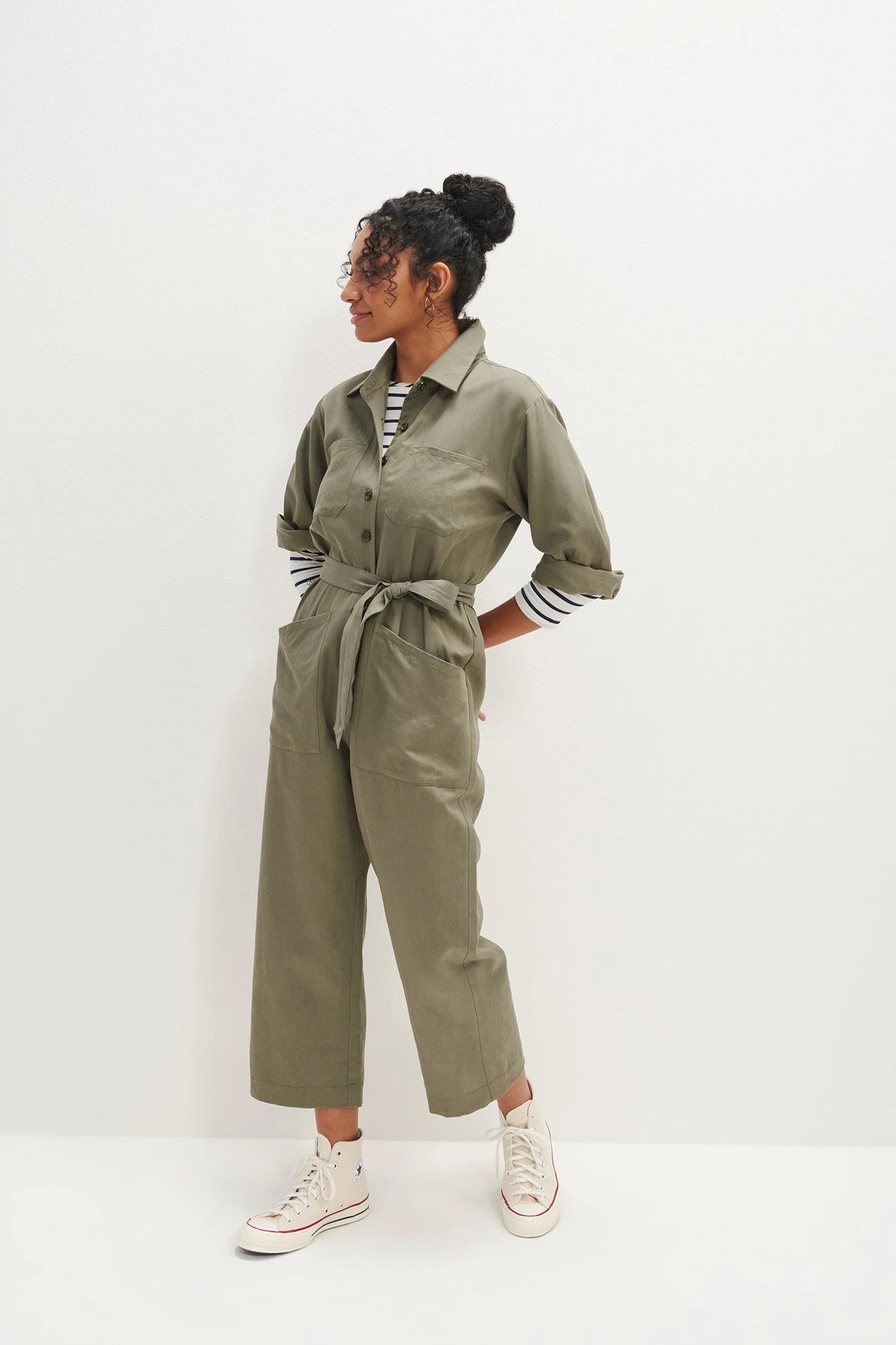 Oceane Femme Fête Jumpsuit - Vetiver 4 Oceane Femme Fête Jumpsuit - Vetiver - Image 4