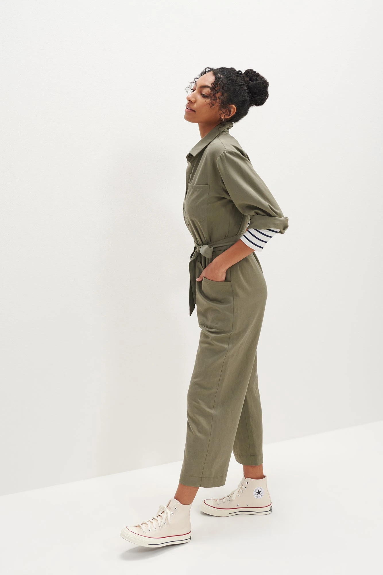 Oceane Femme Fête Jumpsuit - Vetiver 3 Oceane Femme Fête Jumpsuit - Vetiver - Image 3