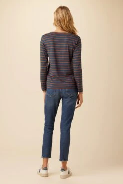 Berkeley Long Sleeve Dream Knit Tee - Azure Umber Stripe 6 Berkeley Long Sleeve Dream Knit Tee - Azure Umber Stripe -NovaWear Shop 0108 Long Sleeve Berkeley Basque Stripe 3 db4260b4 7d77 4ccd 9fcd b05fb35b1e30