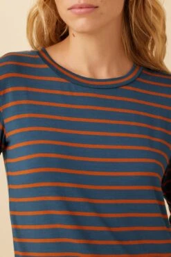Berkeley Long Sleeve Dream Knit Tee - Azure Umber Stripe 7 Berkeley Long Sleeve Dream Knit Tee - Azure Umber Stripe -NovaWear Shop 0108 Long Sleeve Berkeley Basque Stripe 4 883a35b5 3c36 43d6 ab7a e5634c6a4631