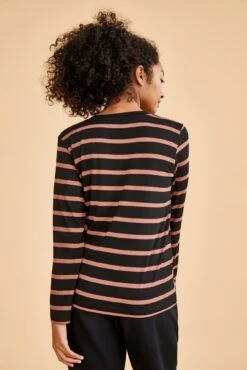 Berkeley Long Sleeve Dream Knit Tee - Buren Stripe -NovaWear Shop 0134LongSleeveBerkeleyBurenStripe 11549 web 36e40229 0d0b 4894 9a42 3ddefa24e259