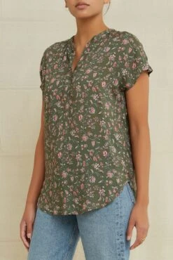 Renata Ecovero Blouse -NovaWear Shop 0142RenataLagoGreen 2570 web
