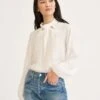 Papillon Cottonseed Cupro Blouse - Ivory