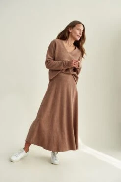 Blaze Cloud Rib Skirt -NovaWear Shop 0170 Blaze Knit Brown 2654 web