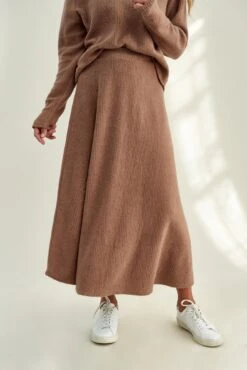 Blaze Cloud Rib Skirt -NovaWear Shop 0170 Blaze Knit Brown 2663 web
