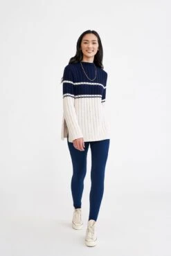 Magda Dream Rib Leggings -NovaWear Shop 0260 Magda Dream Rib Ocean 1324 web web