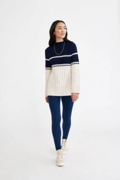 Magda Dream Rib Leggings -NovaWear Shop 0260 Magda Dream Rib Ocean 1325 web