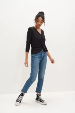 Stinson Long Sleeve Dream Knit Tee - Black -NovaWear Shop 0300 Stinson Black 5725 Web e55d0843 91fe 4379 b604 59917b240089