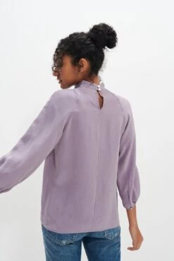 Papillon 3/4 Sleeve Blouse - Lilac 10 Papillon 3/4 Sleeve Blouse - Lilac -NovaWear Shop 0307 3Q Slv Papillon Lilac 4775 web a225664c a7a0 4416 b37f 7ce3dddbd75d