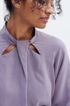 Papillon 3/4 Sleeve Blouse - Lilac 11 Papillon 3/4 Sleeve Blouse - Lilac -NovaWear Shop 0307 3Q Slv Papillon Lilac 4846 web 6b8fe4ab ae08 42f7 8952 eb386854f861