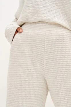 Willow Scallop Knit Pants -NovaWear Shop 0327 Willow Scallop Natural Birch 1748 web