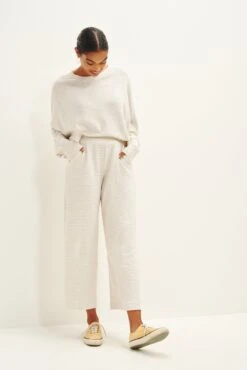 Willow Scallop Knit Pants -NovaWear Shop 0327 Willow Scallop Natural Birch 1759 web