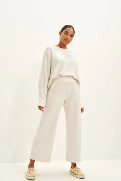 Willow Scallop Knit Pants -NovaWear Shop 0327 Willow Scallop Natural Birch 1769 web