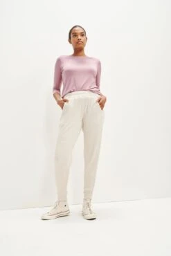 Skylar Linen Rib Joggers -NovaWear Shop 0328 Skylar Linen Rib Linen 2324 web