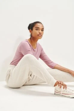 Skylar Linen Rib Joggers -NovaWear Shop 0328 Skylar Linen Rib Linen 2390 web