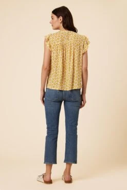 Calla Ecovero Blouse - Calico Sunflower -NovaWear Shop 0329R1 Calla Calico Sunflower 3