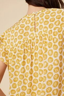 Calla Ecovero Blouse - Calico Sunflower -NovaWear Shop 0329R1 Calla Calico Sunflower 4