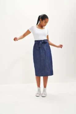 Romy Denim Skirt -NovaWear Shop 0342 Romy Denim 0434 web
