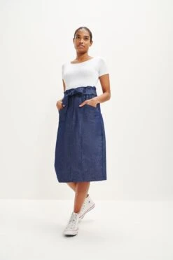 Romy Denim Skirt -NovaWear Shop 0342 Romy Denim 0436 web