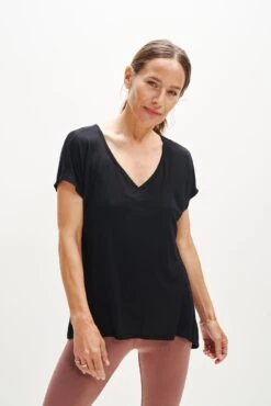 Wray Silken Modal Tee - Black -NovaWear Shop 0347 Wray Tee Black 0641 web 3208ea4f 9e0a 4182 8181 daae75c24163