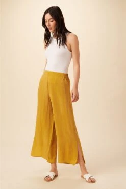 Sol Cottonseed Cupro Pant - Chai -NovaWear Shop 0353 Sol Chai 5