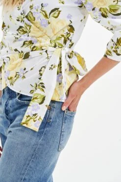 Linette Upcycled Cotton Blouse - Capri Floral -NovaWear Shop 0359 Linette Capri Floral 0620 web 9cb5764c 7219 42bd 962c 6876b9891380