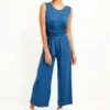 Gardenia Jumpsuit - Azure