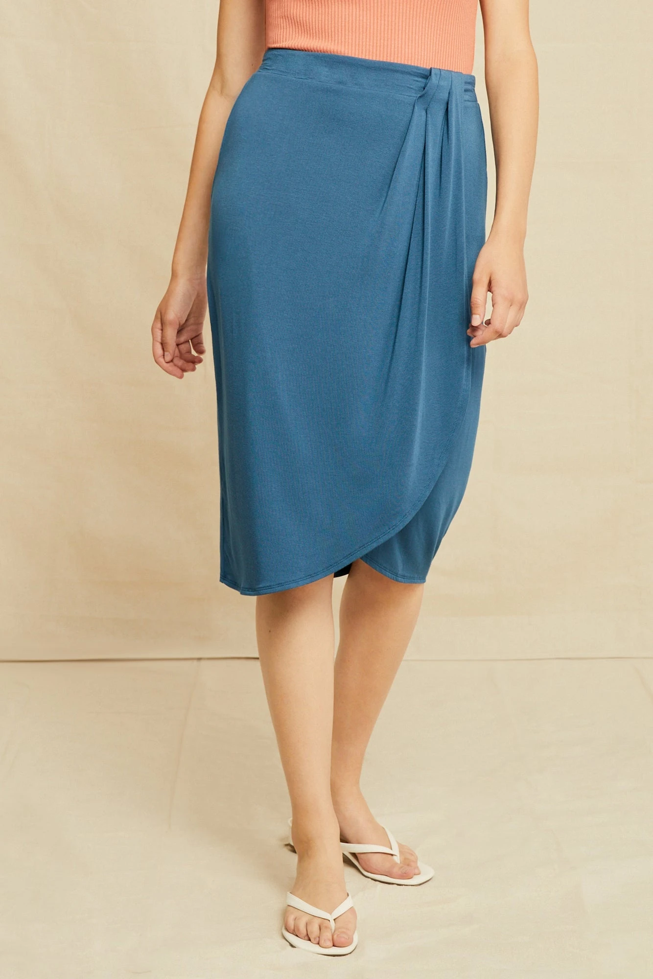 Bess Dream Knit Skirt - Azure 1 Bess Dream Knit Skirt - Azure