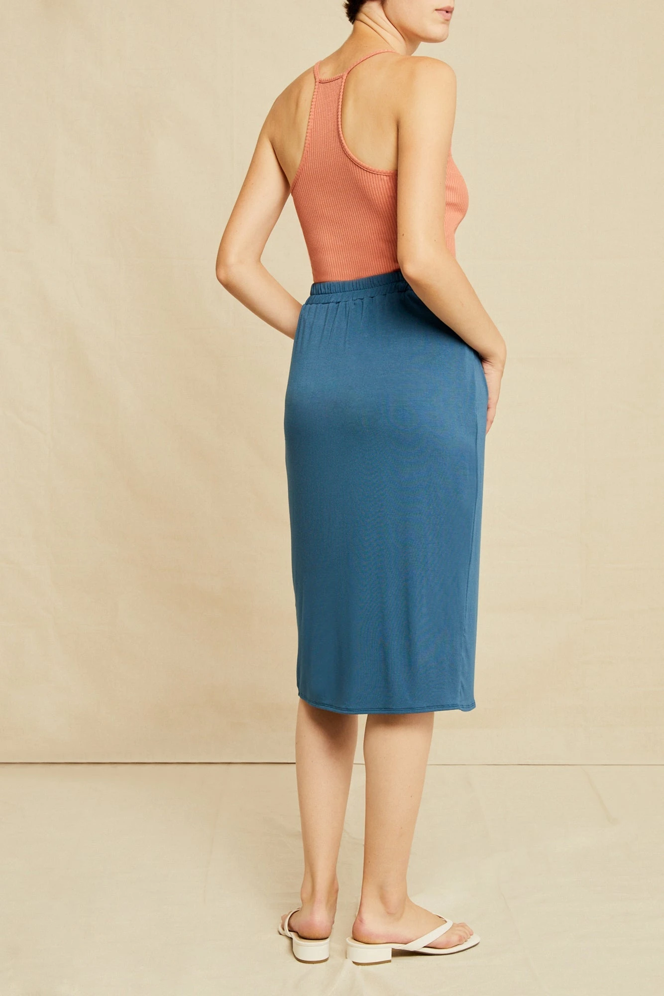 Bess Dream Knit Skirt - Azure 2 Bess Dream Knit Skirt - Azure - Image 2