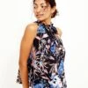 Keke Washable Silk Blouse - Saint Barts Black Floral