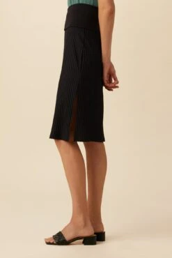 Zio Ribbed Skirt - Black -NovaWear Shop 0464 Zio Black 2