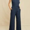 Maja Paris Rib Jumpsuit - Ocean