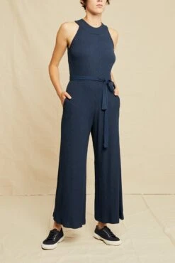 Maja Paris Rib Jumpsuit - Ocean
