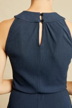 Maja Paris Rib Jumpsuit - Ocean -NovaWear Shop 0475 Maja Ocean 0909 web 4358668b 2ff4 4d18 940b 7ae38f261011