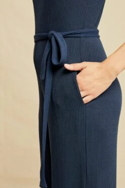 Maja Paris Rib Jumpsuit - Ocean -NovaWear Shop 0475 Maja Ocean 0921 web 3116fddb a073 40c2 967a 20e10a5f0926