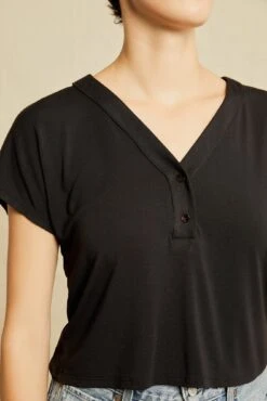 Juliet Dream Knit Tee - Black -NovaWear Shop 0480 Juliet Black 1838 web d1a00f5d 4cb9 4c38 a3e6 8df6da9df1a6