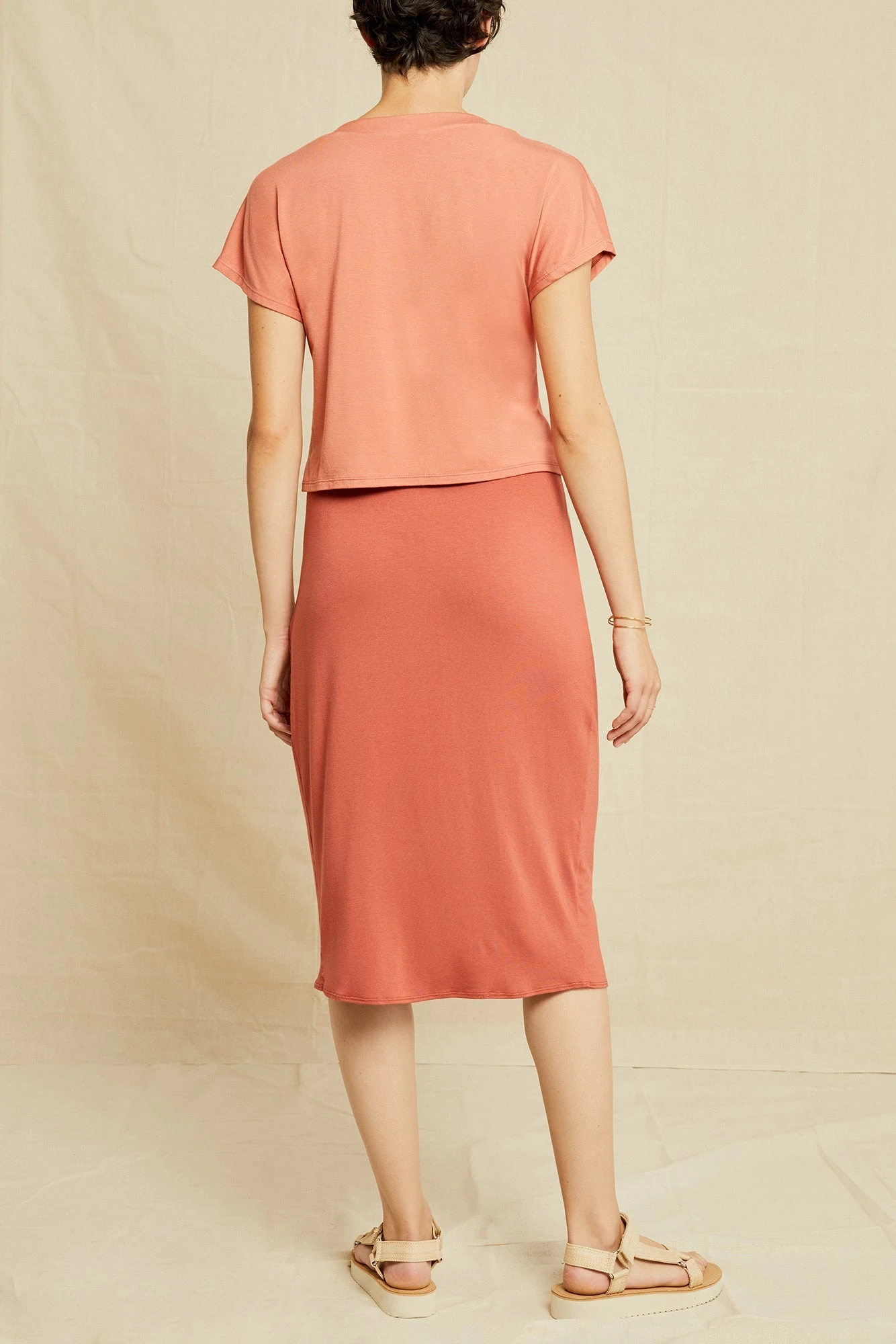 Juliet Dream Knit Tee - Hibiscus 3 Juliet Dream Knit Tee - Hibiscus - Image 3