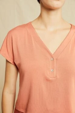 Juliet Dream Knit Tee - Hibiscus 7 Juliet Dream Knit Tee - Hibiscus -NovaWear Shop 0480 Juliet Hibiscus 0324 web 6d181fbf cb5a 4efb b720 c66efb967e67