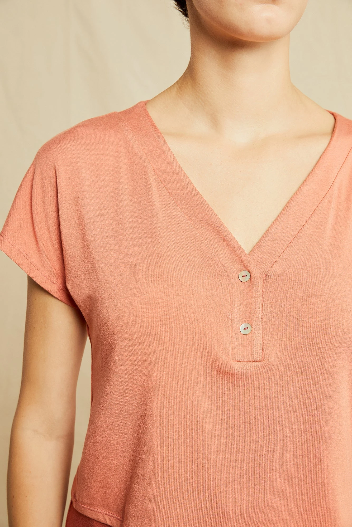 Juliet Dream Knit Tee - Hibiscus 4 Juliet Dream Knit Tee - Hibiscus - Image 4