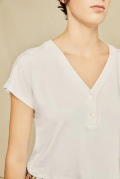 Juliet Dream Knit Tee - White -NovaWear Shop 0480 Juliet White 0850 web 45b9c65f 9498 4ec1 beb7 ac2a3f83a6fa