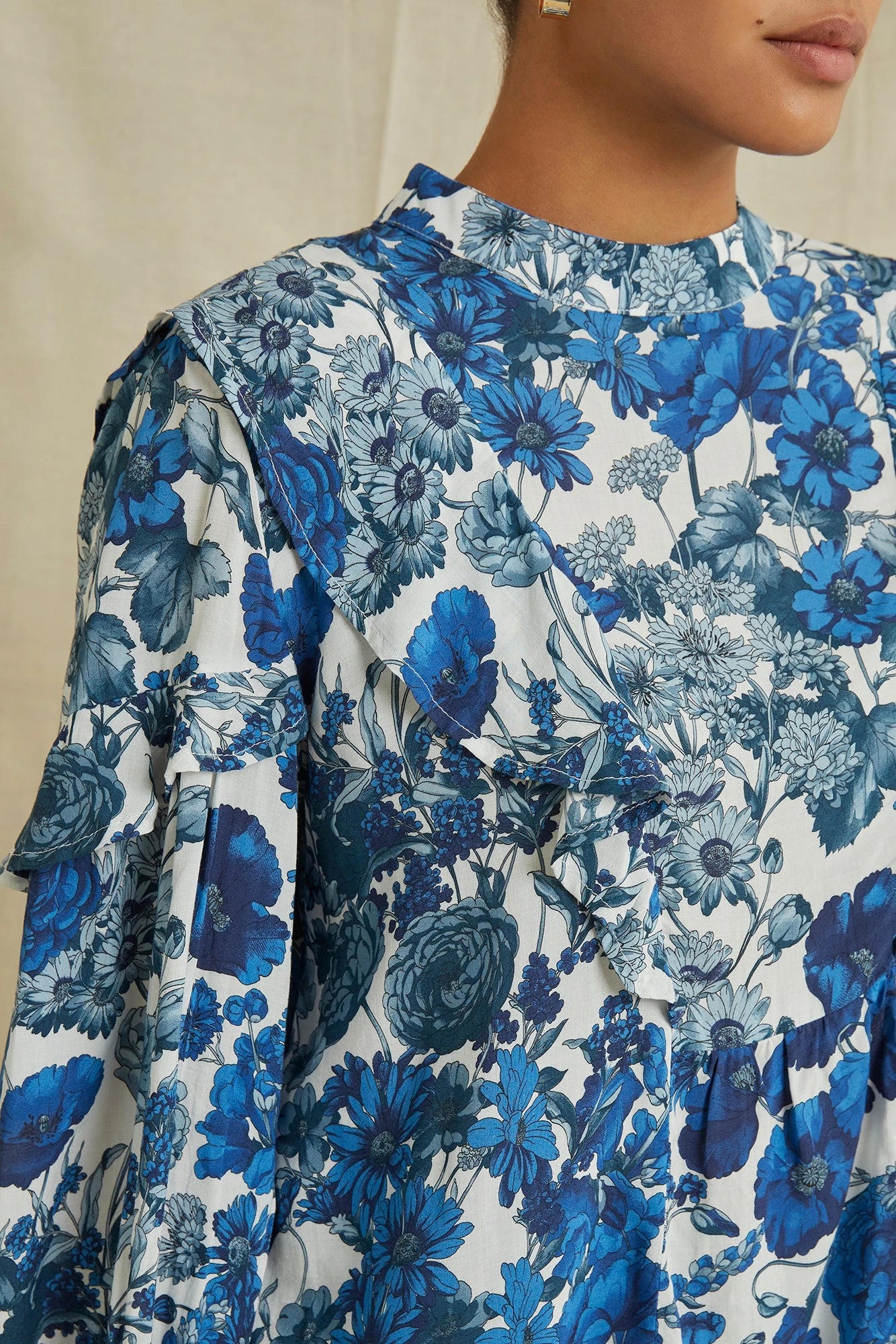 Clara Ecovero Blouse - Elsinore Blue 4 Clara Ecovero Blouse - Elsinore Blue - Image 4