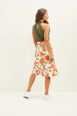 Rihanna Upcycled Skirt -NovaWear Shop 0500 Rihanna Seville Floral 2724 web