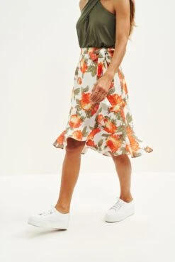 Rihanna Upcycled Skirt -NovaWear Shop 0500 Rihanna Seville Floral 2742 web