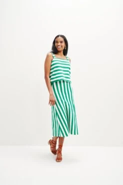 Ramona Upcycled Skirt - Corsica Stripe -NovaWear Shop 0507 Ramona Corsica Stripe 0150 web 2549d1a7 f211 47fd 8059 6fdc36dad43e
