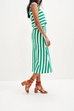 Ramona Upcycled Skirt - Corsica Stripe -NovaWear Shop 0507 Ramona Corsica Stripe 0171 web d377b0ec 1882 4839 83fd 3e6119b146b0