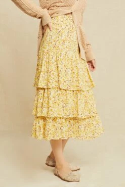 Christy Ecovero Skirt - Dandelion Floral -NovaWear Shop 0546 Christy Dandelion Floral 0961 web ebd4a499 500e 40c0 bd7d 2d615b625d92