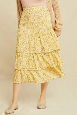 Christy Ecovero Skirt - Dandelion Floral -NovaWear Shop 0546 Christy Dandelion Floral 1092 web 956709ad b67f 41b0 a32e 1c4688eb3dcb